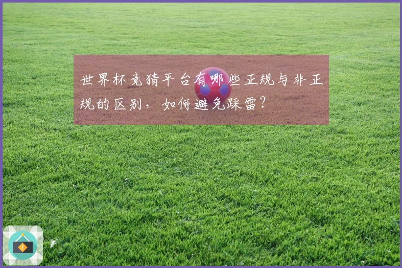 世界杯竞猜平台有哪些正规与非正规的区别，如何避免踩雷？